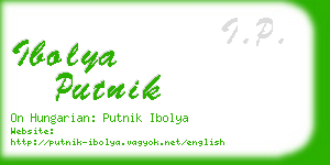 ibolya putnik business card